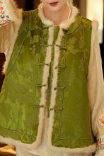 2025冬季新款新中式国风叠穿加厚夹棉马夹气质简约休闲设计感马甲