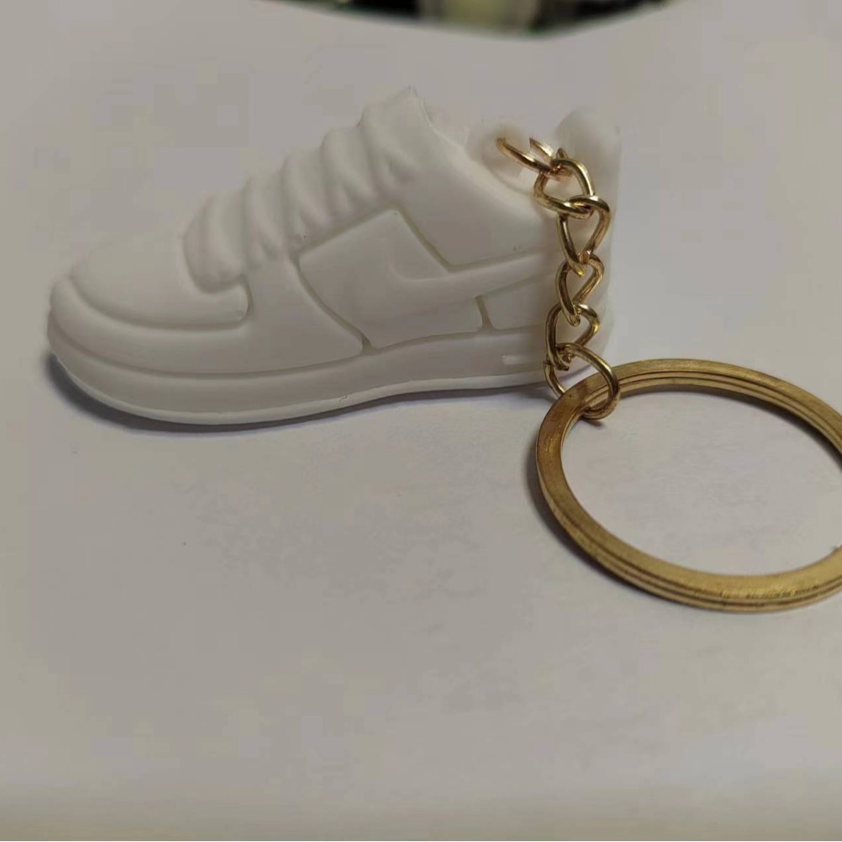 Mini zapato modelo llavero Fuerza Aérea 1 3D llavero bolso accesorios colgante llavero