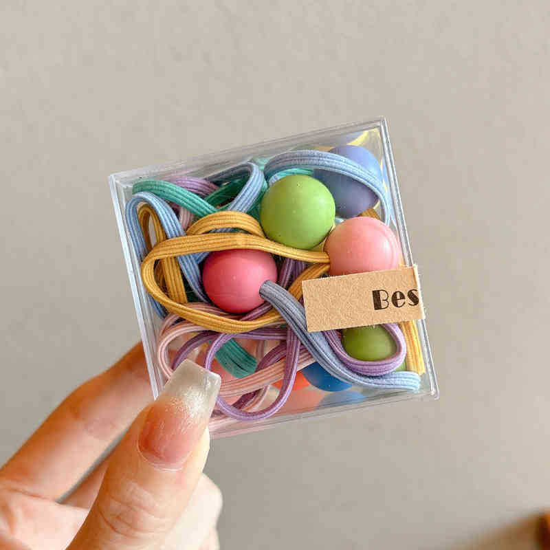 Anillo de cabello de dopamina para niños hembra 2024 nuevo cabello de alta elasticidad cuerda de cabello de cabeza duradera correa de goma cubierta de cabello