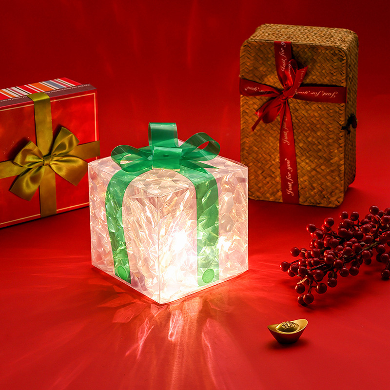 発光ギフトボックスクロスボーダークリスマス装飾レーザーギフトボックス|undefined