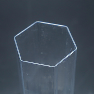 Pc Special-Shaped Pipe Hexagonal Acrylic Transparent Pipe Rainbow Wall Decoration Plexiglass Pipe Manufacturer Wholesale
