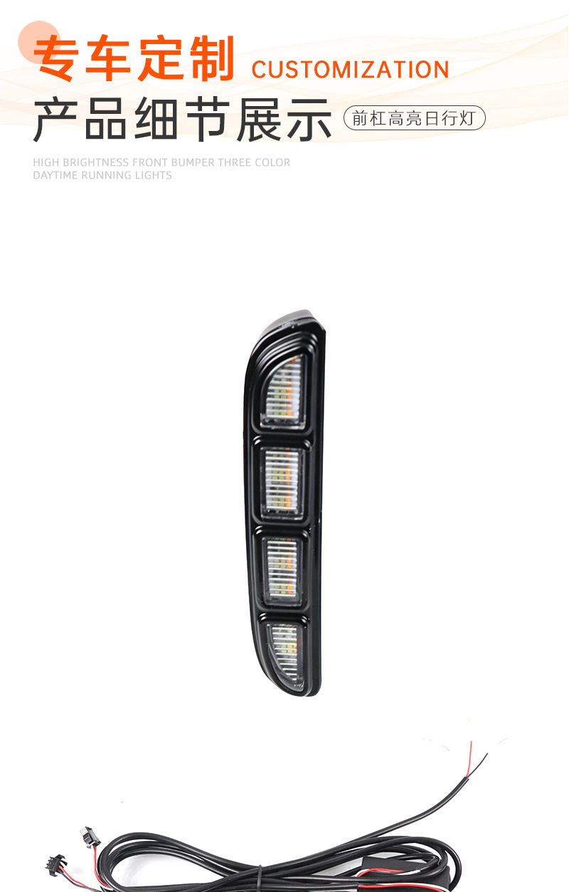 Suitable for 2022 Honda 10.5 generation Accord daytime running light modification, 10.5 generation LED white light front bumper fog light assembly