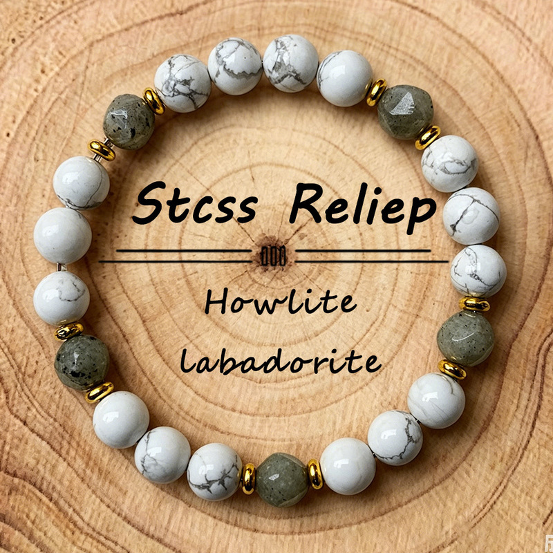 Temu Xiyin Tk Cross-Border Popular Bracelet Natural White Turquoise Labradorite Decompression Relieves Stress and Relaxes Mood Temu Xiyin Tk Cross-Border Popular Bracelet Natural White Turquoise Labradorite Decompression Relieves Stress and Relaxes Mood