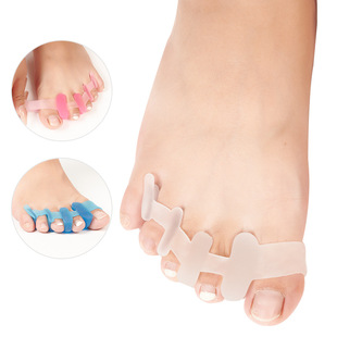 Thumb Toe Correction Sleeve Five-Finger Silicone Separator Hallux Valgus Toe Overlap Corrector Exerciser Wholesale