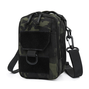 Outdoor Cycling Military Fan Tactical Backpack Single Shoulder Bag Small Crossbody Bag Men's and Women's Casual Waist Bag Self-propelled Mini Bag