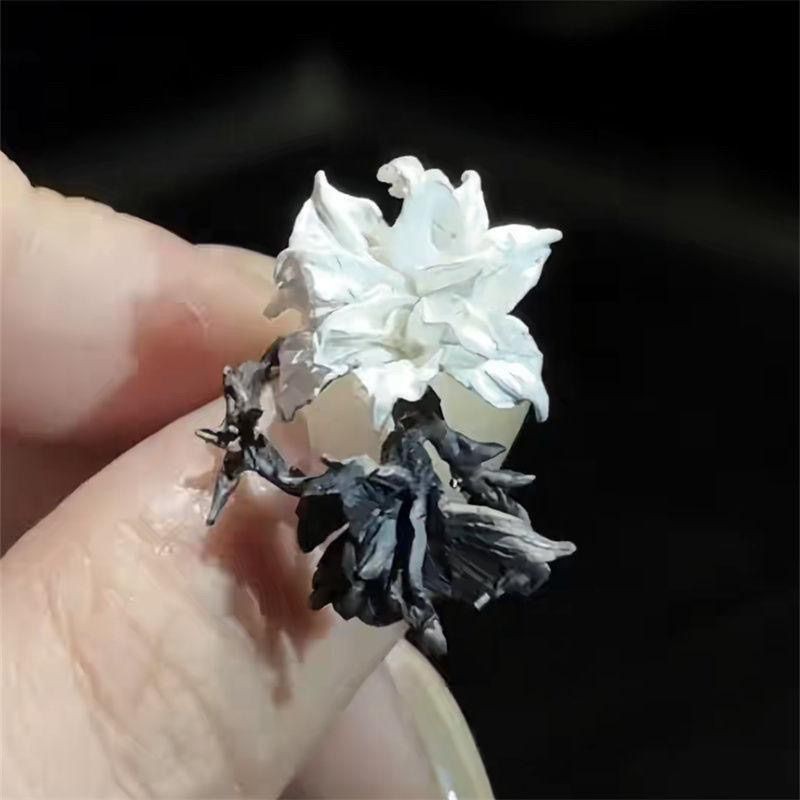 「黑白曼陀罗」双相情感障碍戒指法式简约百搭高级感指环食指戒|undefined