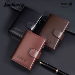 メンズカードホルダー baellerry クロスボーダーファッションマルチカードスロット RFID 盗難防止スワイプスナップアルミボックスクレジットカードホルダー