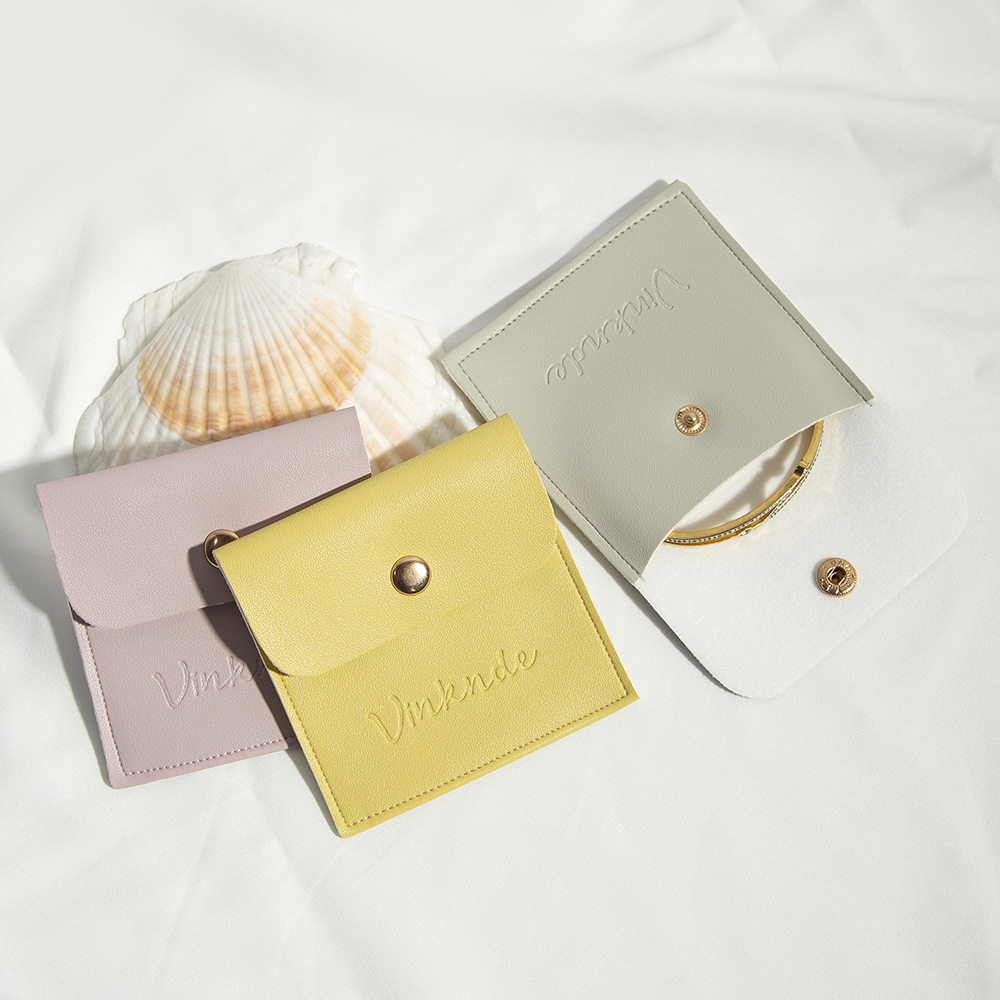 10g Weight Jewelry Packaging Bags Classification 1 Piece Quantity Daily Occasion Pu Leather Material Solid Color Pattern Simple Style Style 1 Piece Pu Leather Simple Style Daily Solid Color Jewelry Packaging Bags 13