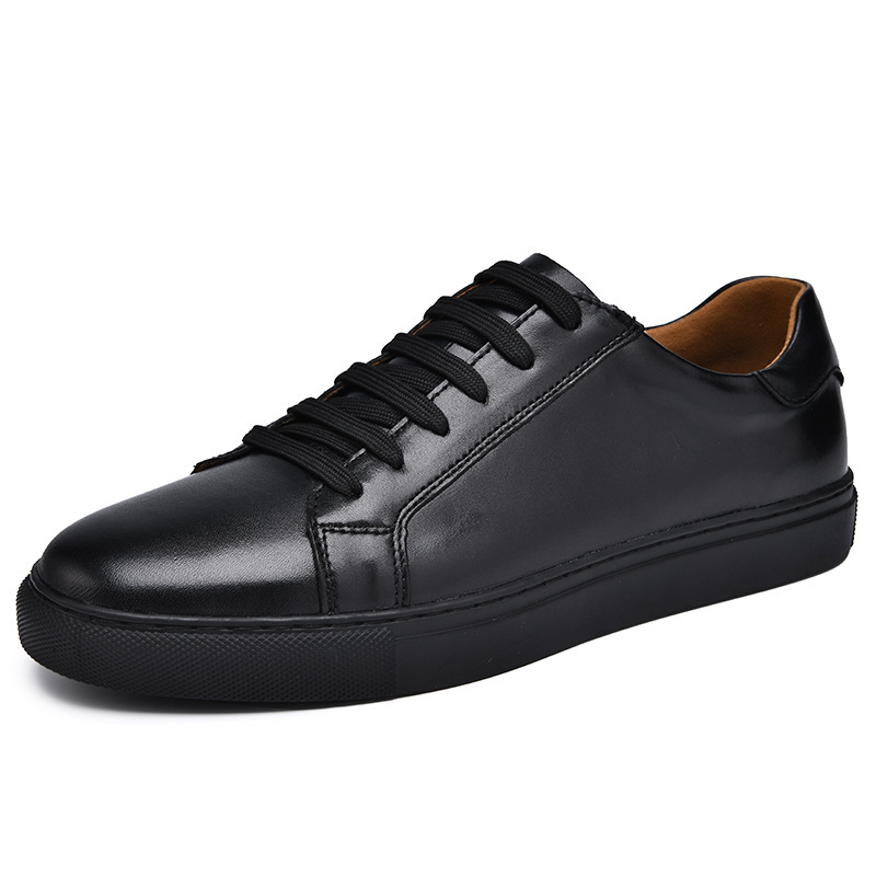 First-Layer Cowhide Sneakers Cross-Border Large Size Crocodile Pattern Youth Casual Black Shoes Comfortable High-Quality Sports Men's Shoes First-Layer Cowhide Sneakers Cross-Border Large Size Crocodile Pattern Youth Casual Black Shoes Comfortable High-Quality Sports Men's Shoes