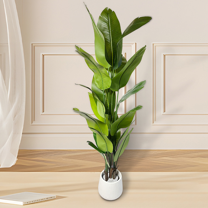 Simulation Green Planting Advanced Sense Traveler Banana Tree Bird of Paradise Bionic Indoor Large Living Room Window Floor Decoration