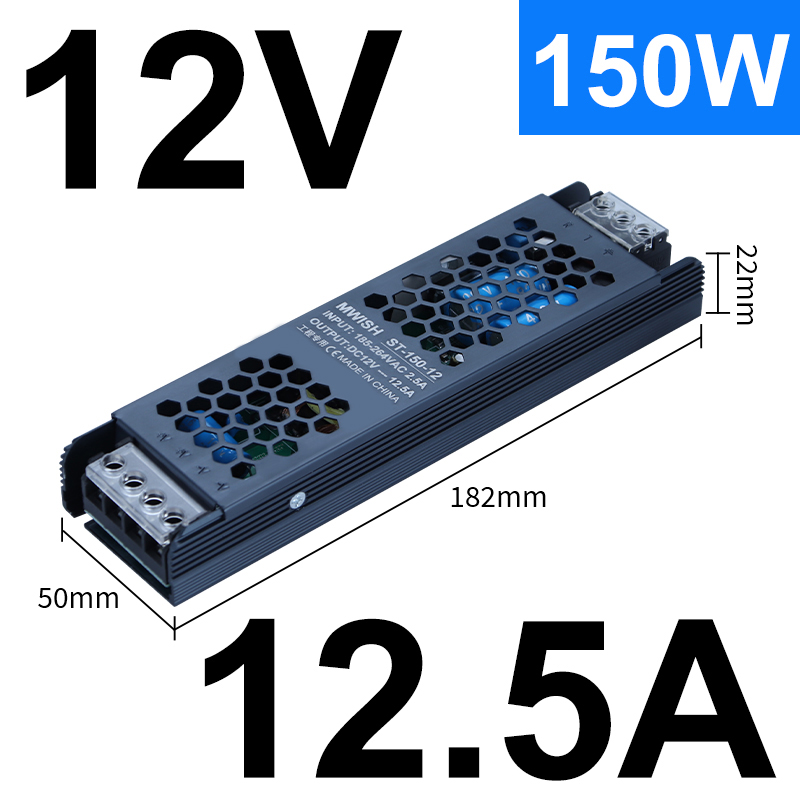 220V a bajo voltaje 12V24V transformador de lámpara Mingwei caja de lámparas de cartón publicitario DC Black King Kong interruptor de alimentación