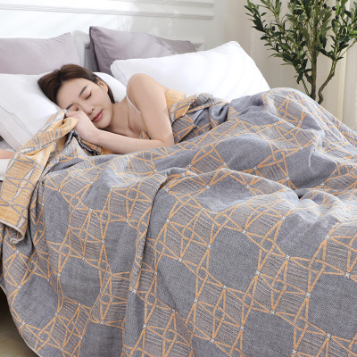 厂家批发三层纯棉纱布盖毯全棉成人大毛巾被午睡毯空调毯床盖夏季|ms