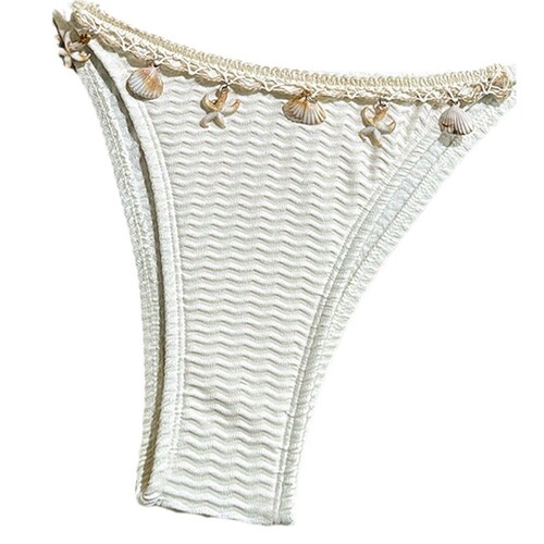 2025 Western and European Shell Strap Bikini for Women Beach and Hot Spring Swimwear