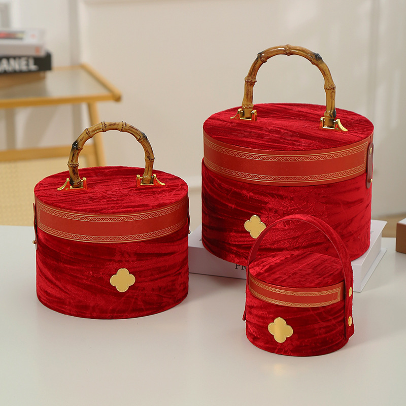 新作中国風ベルベットギフトボックス お祭り端午節ギフト包装 結婚式のお菓子箱 結婚式の記念品ギフトボックス 卸売|undefined
