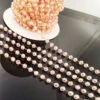 Pink AB color gold chain