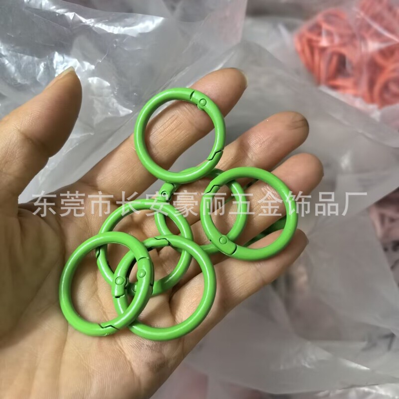 Labubu マカロン 33 ミリメートルスプリングバックル diy ジュエリー内径 25 ミリメートルオープンサークル 1.0inch カラースプリングサークル|undefined