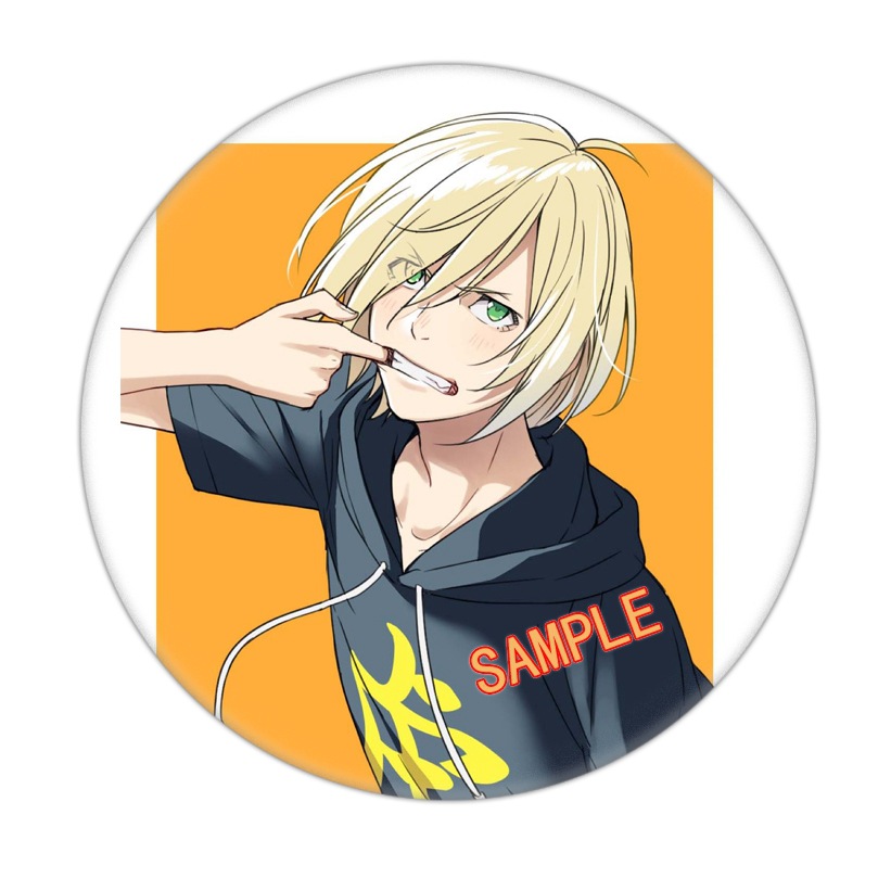 Ice UID Yuri badge, tin chest pin, personalized cartoon anime biba, Ice 1-38