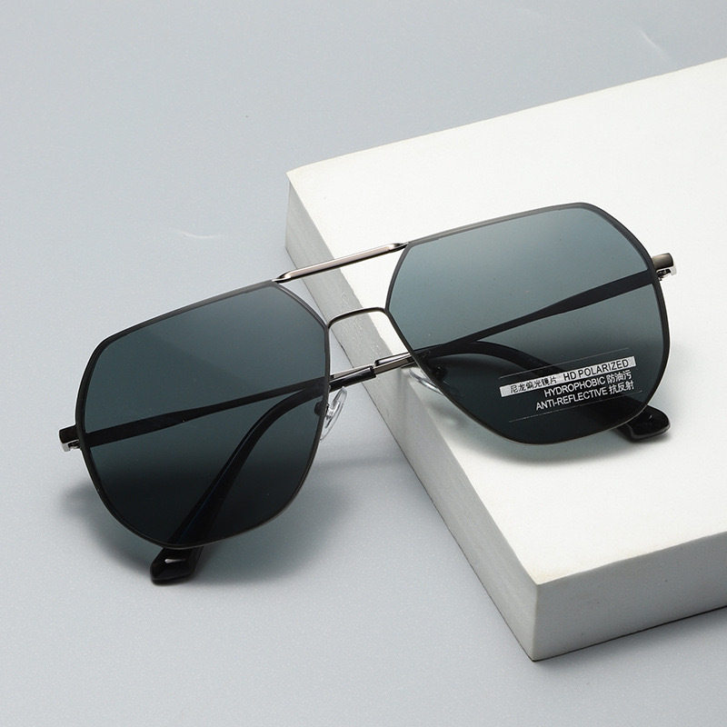 Gafas de sol de nailon, gafas de sol para hombres, gafas polarizadas para conducir, ojos piloto para hombres, protección UV