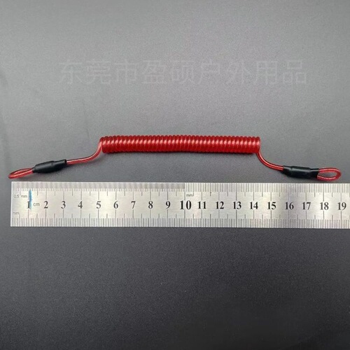 Spinning Spring Rope Automatic Retractable Lure Rod Guard Waist Short Rope Fishing Gear Accessories Hook