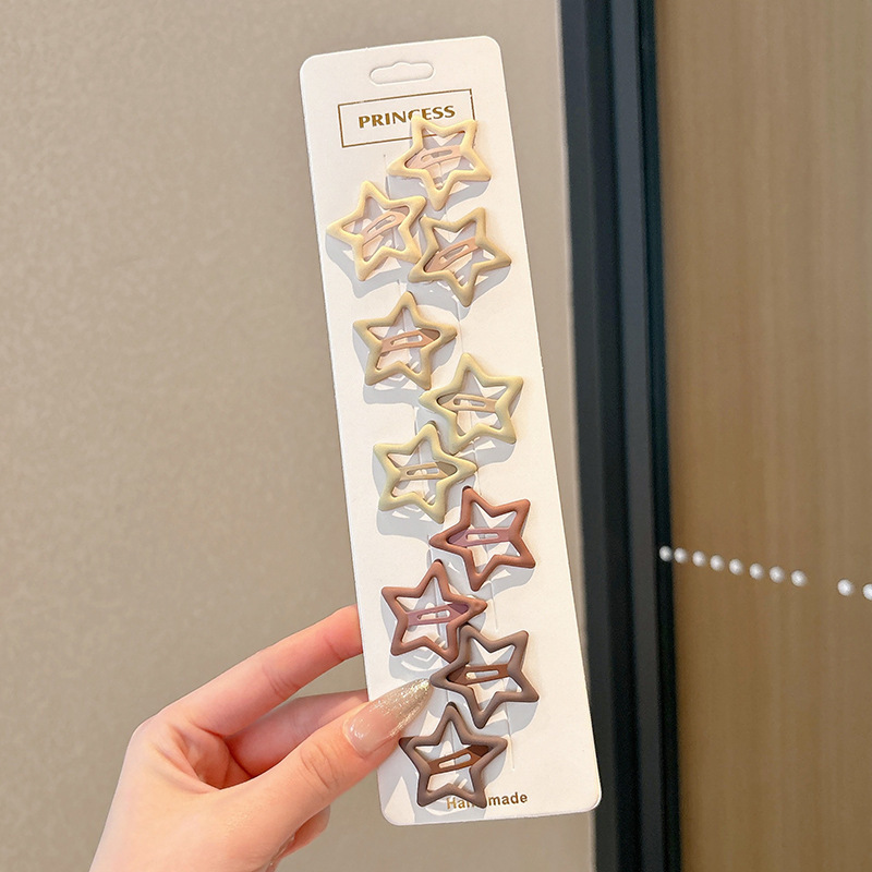Broches para Cabello BB con Estrella de Cinco Puntas Aleación para Mujeres