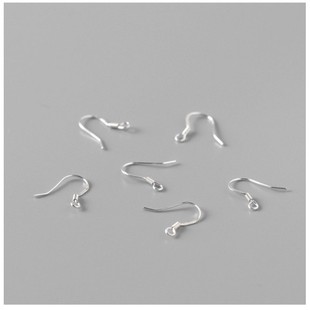 S925 pure silver ear hook accessories earrings ear jewelry handmade DIY sterling silver accessories factory direct retail wholesale