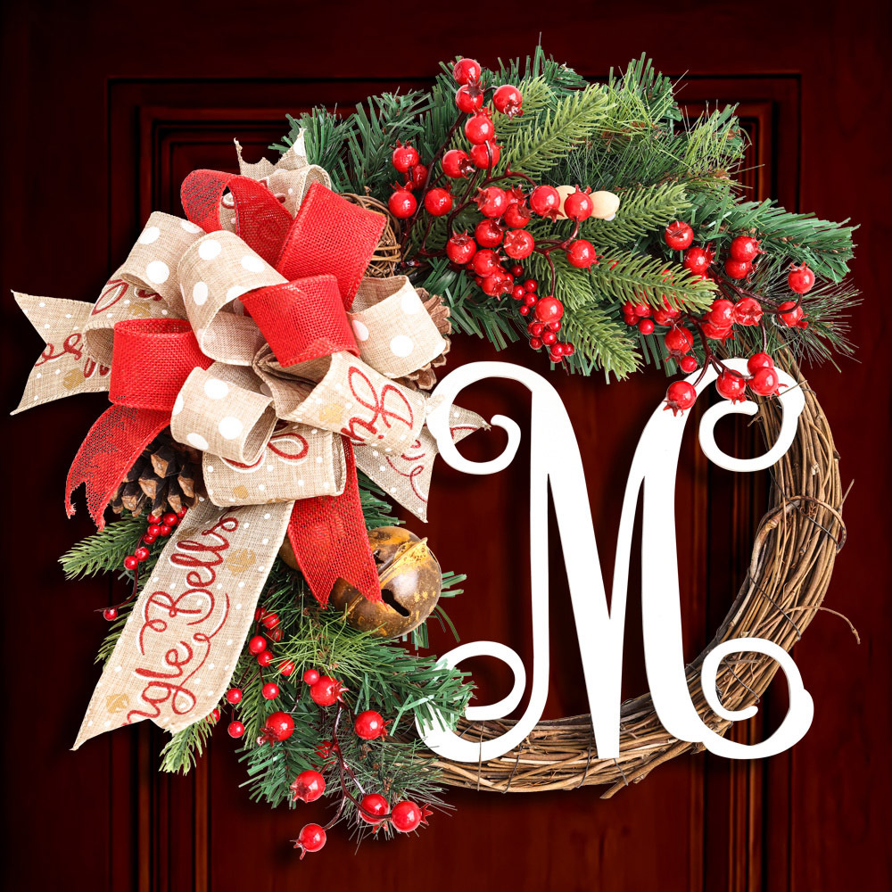 Cruzar la frontera Americana M guirnalda de Navidad puerta colgante decoración corredor decoración ratán anillo Poria ratán Garland decoraciones de Navidad