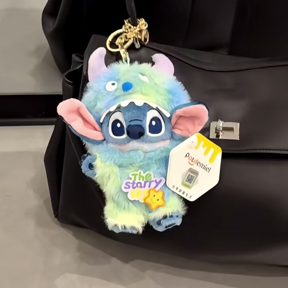 Genuino lindo Stitch Star Baby dibujos animados muñeco de peluche Stitch colgante llavero muñeca colgante regalo