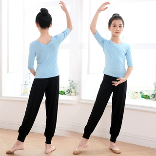 儿童舞蹈服女莫代尔形体练功服少儿瑜伽服中国舞跳舞服拉丁舞蹈服