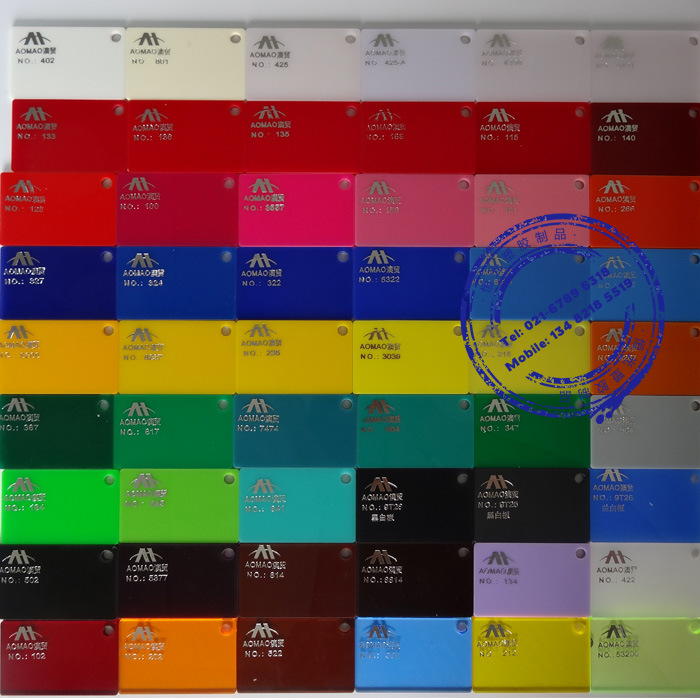 绿色亚克力板板玻璃板黑色白色红色黄色蓝色半透明内磨砂