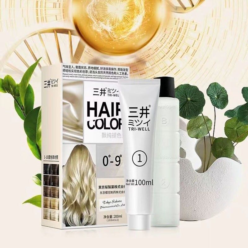 Mitsui Plant-Based Color-Removing Cream, Gentle and Non-Irritating, Healthy Color Removal Without Damaging Hair, Color Bleaching Powder, Yellow Hair Dye Mitsui Plant-Based Color-Removing Cream, Gentle and Non-Irritating, Healthy Color Removal Without Damaging Hair, Color Bleaching Powder, Yellow Hair Dye