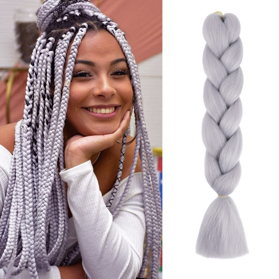 Trenzas Africanas Sintéticas de Fibra de Alta Temperatura para Crochet image 45
