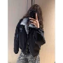 冬季加厚宽松美式棉服