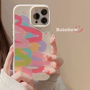 Яблоко, трёхмерный радуга чехол для телефона, iPhone 11, силиконовый iPhone 14 Pro, iphone, 8