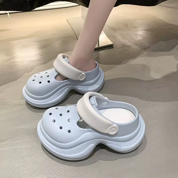 Slim waist blue-【nude shoes】