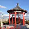 Half of outdoors Ancient Anticorrosive wood Arbor Six corners Chinese style School Park Scenic spot courtyard Beautiful durable Pavilion