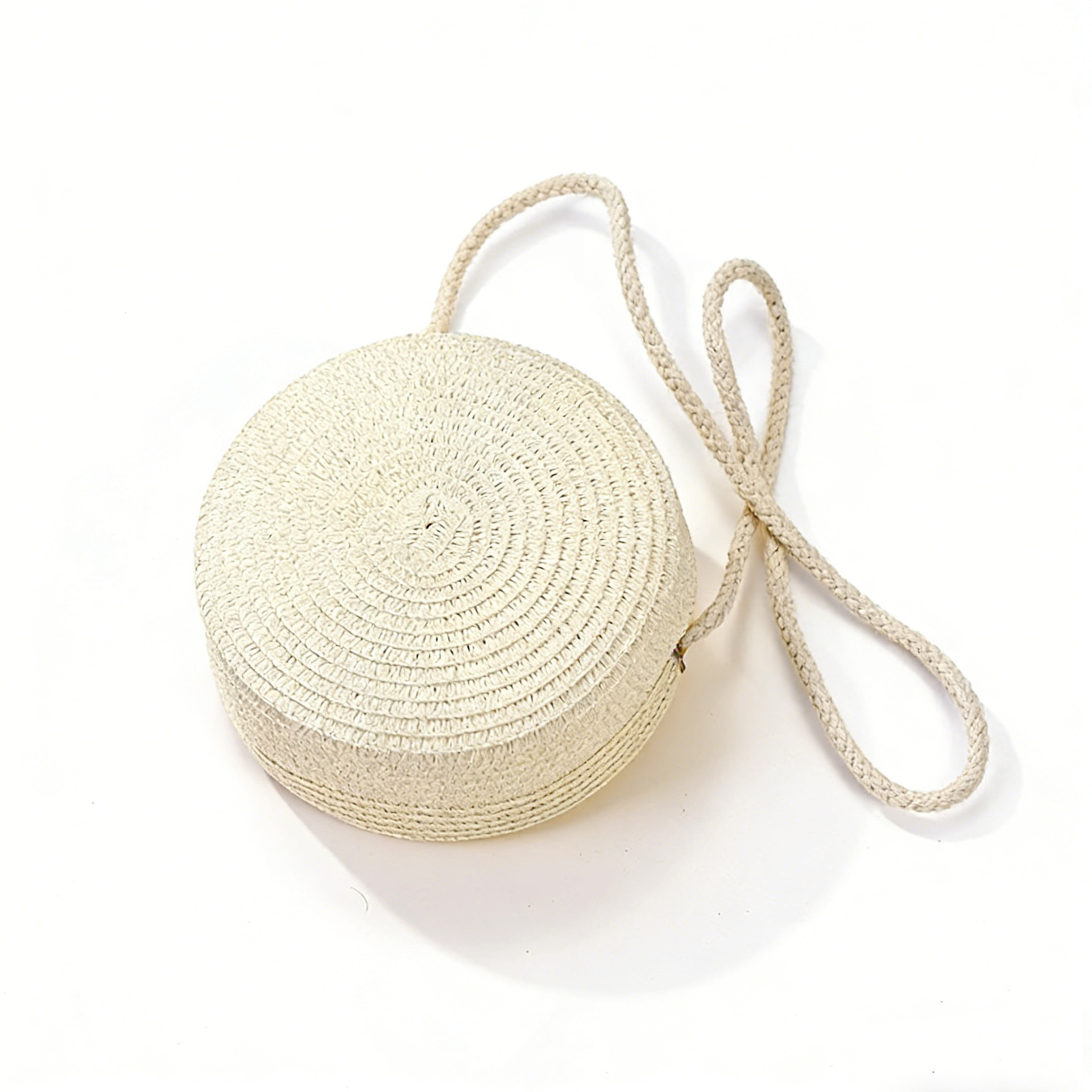 Off-white small round bag (12*6.5cm)