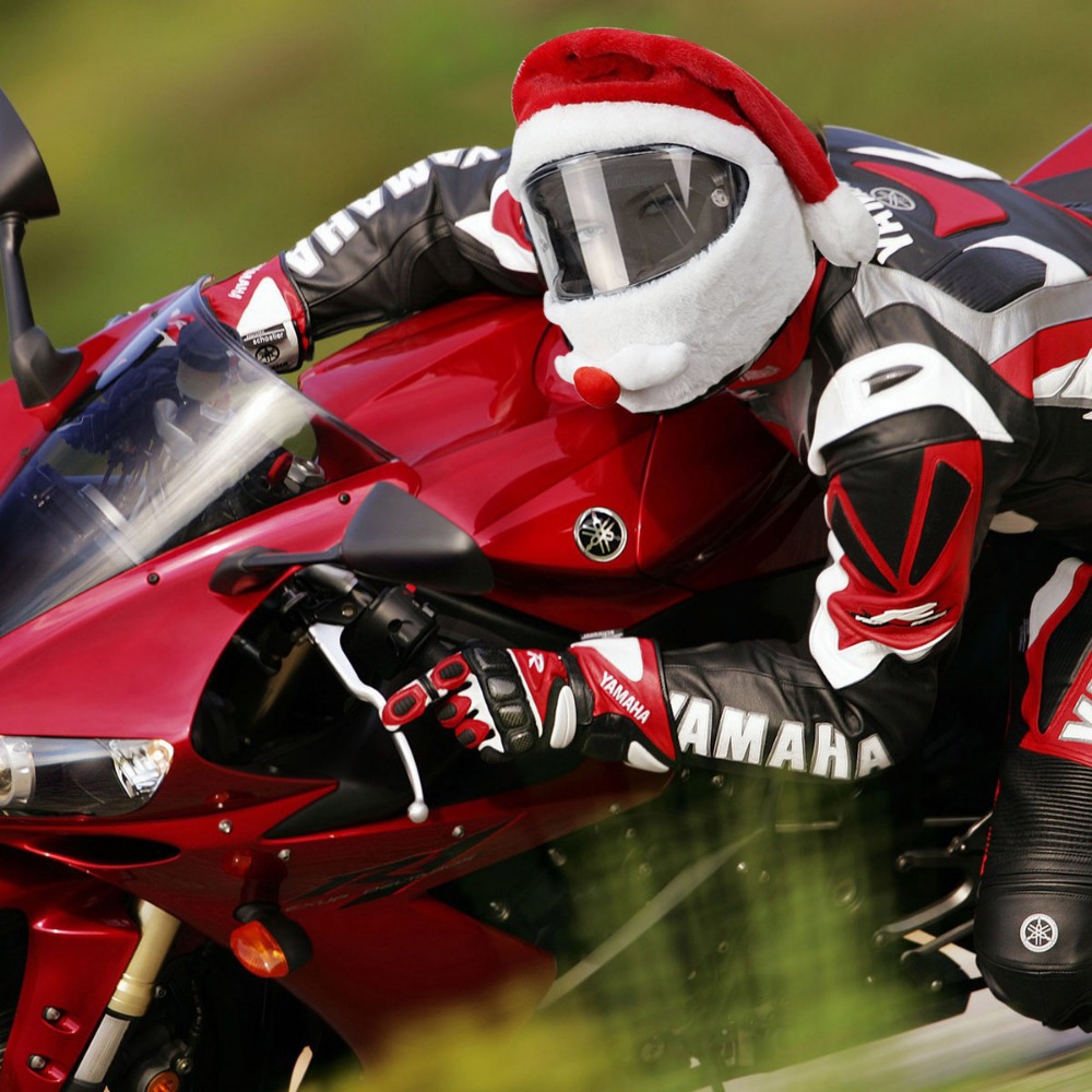 2024 sombrero de navidad de tela americana sombrero de navidad al aire libre sombrero de navidad de motocicleta sombrero de navidad regalos para la cabeza