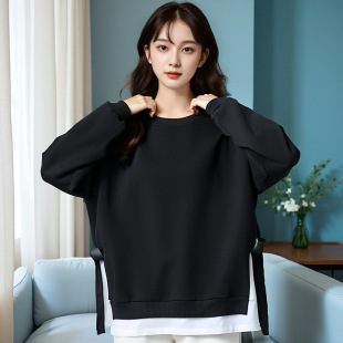 60.00 kg-175.00 kg plus size Women's Wear Wholesale chubby girl Winter Fake Two-piece fleece-lined Thickened Bust 150 Extra Large Size Women's Wear