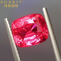 Ценные цветные драгоценные камни оптом сертификат 3.06ct рыцарь-джедай розовый натуральный шпинель голый камень