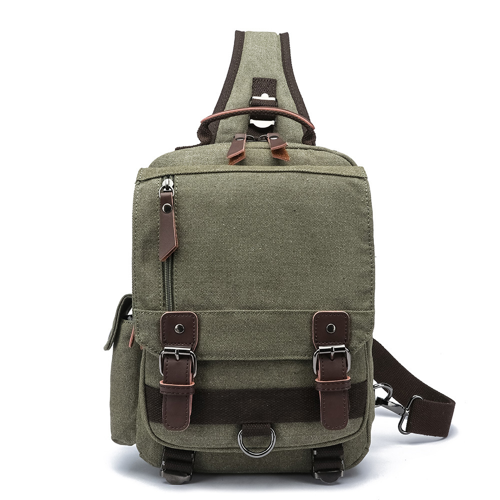 2024 Mochila de lona coreana para hombres y mujeres Bolso de computadora de viaje de negocios de moda casual Bolso de hombro individual de viaje al aire libre