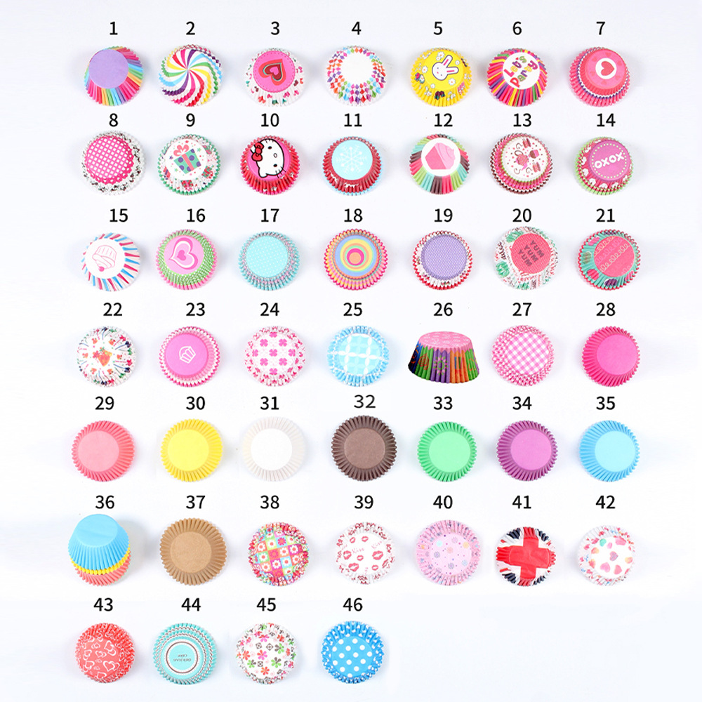 Pastel al por mayor taza de papel a prueba de aceite chocolate pastel de arroz glutinoso nieve Mei Niang titular de papel sobre 100 herramientas para hornear titular de papel