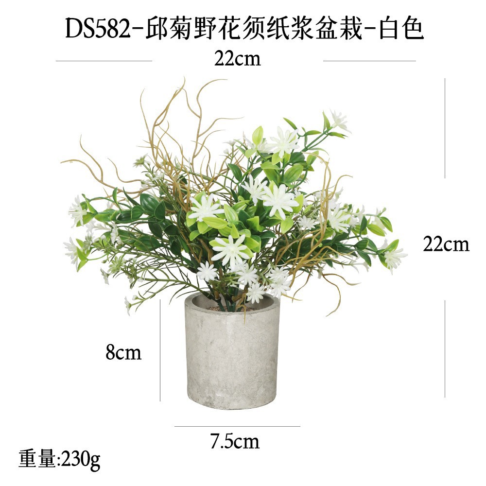 240 tipos de combinaciones de bonsáis de pulpa cilíndrica de plantas verdes artificiales, adornos pequeños de escritorio transfronterizos, macetas de plantas artificiales. image 140