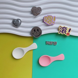 Creative cute food toy simulation spoon hair accessories patch hairpin mobile phone case diy cream glue resin accessories wholesale