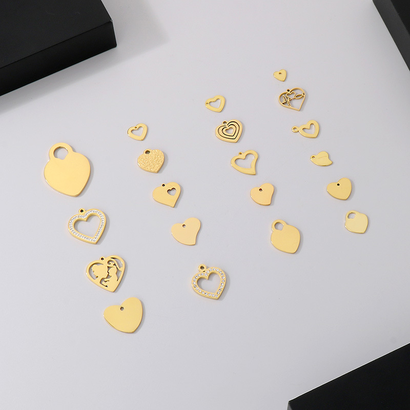 All Seasons Season Plating Design 1 Piece 304 Stainless Steel Letter Heart Shape Pendant