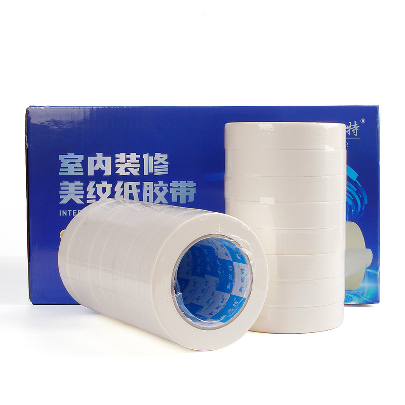 美纹纸胶带整箱不留胶美纹纸喷漆装修装潢美纹胶不留痕厂家批发|undefined