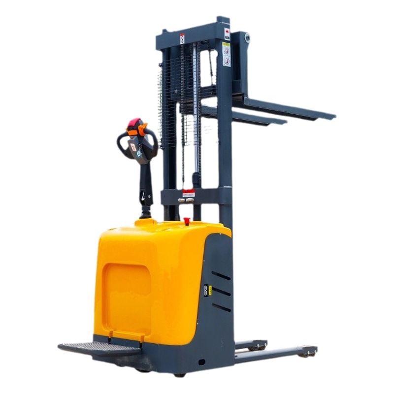 Stacker eléctrico completo 2 M Estación de conducción plataforma de elevación apilador 3 M adelante movimiento camión almacén carretilla elevadora