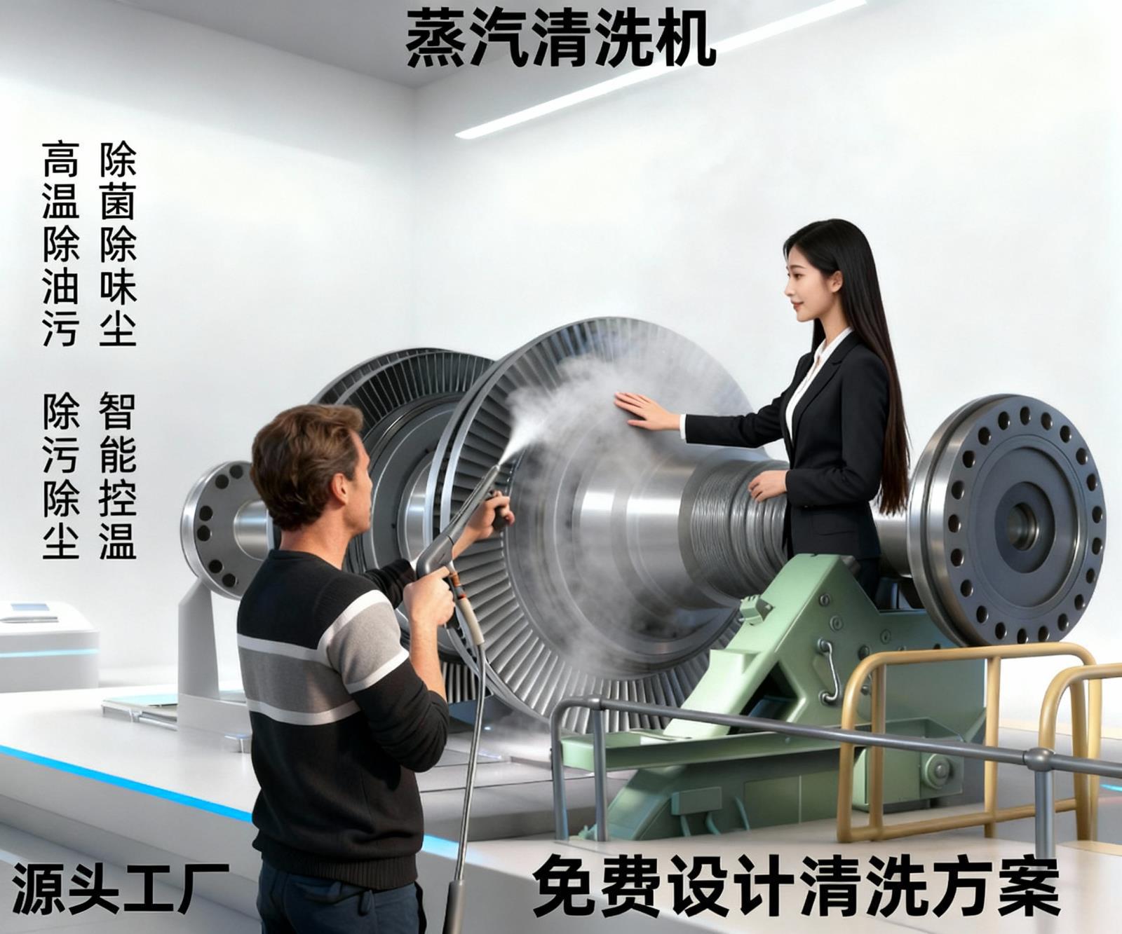 现货工业蒸汽清洗机 五金冲压件除铁屑 免拆高效 蒸汽清洗机设备