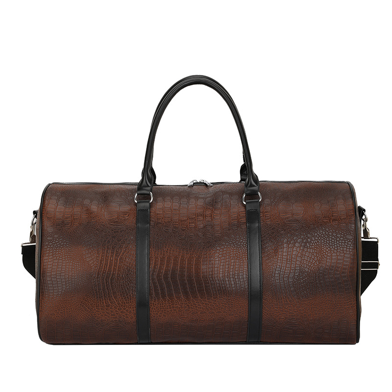 Bolsa de viaje portátil personalizada de comercio exterior transfronterizo bolsa deportiva al aire libre de corta distancia bolsa deportiva europea y americana cocodrilo bolsa