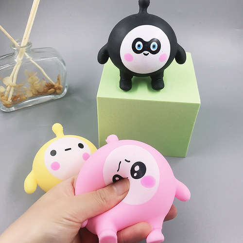 New egg boy pinch fun cute egg boy party pinch fun TPR decompression flour cheer toy wholesale