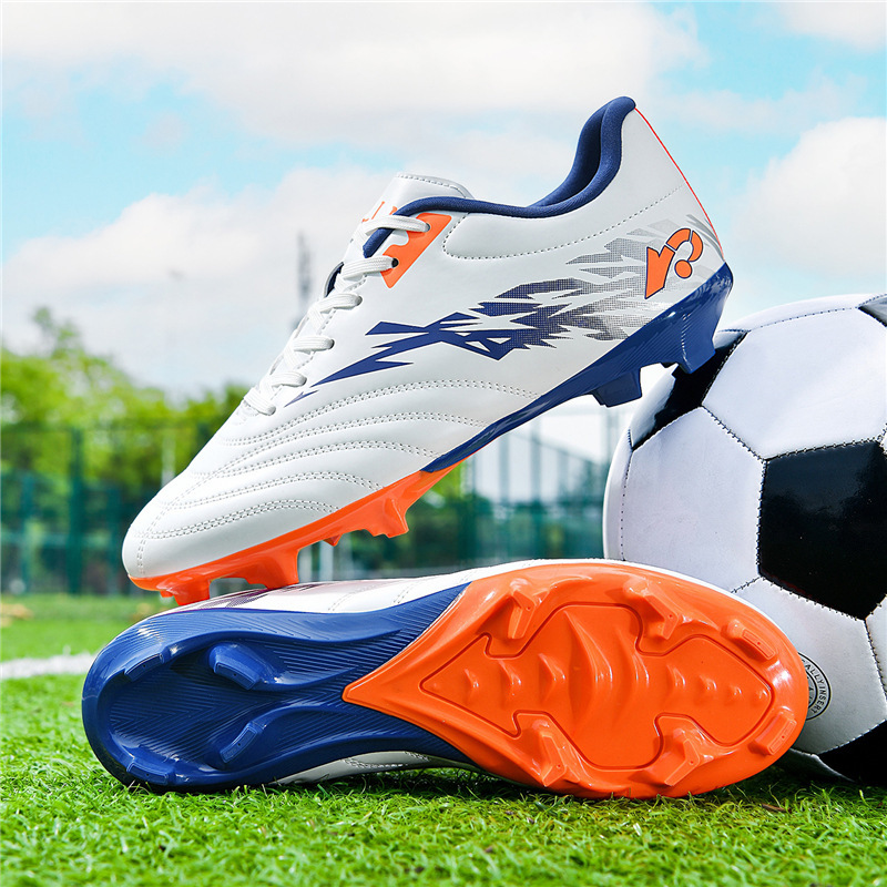 New cross-border Messi cleats for men and women, sports training football shoes, breathable technical shoes, long-studded AG soccer shoes, parent-child shoes
